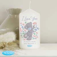 Personalised Me to You Floral Pillar Candle Extra Image 3 Preview
